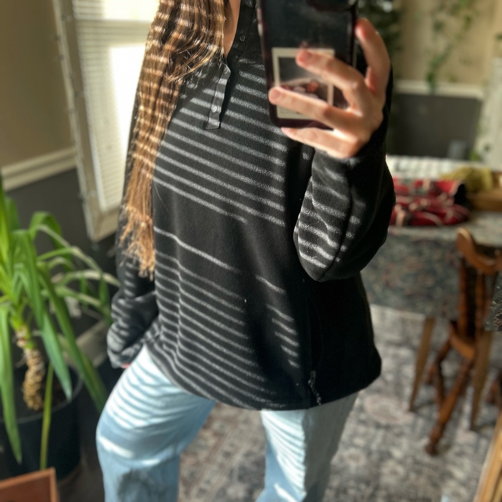 L.L. Bean Black Women's Button Down Shirt